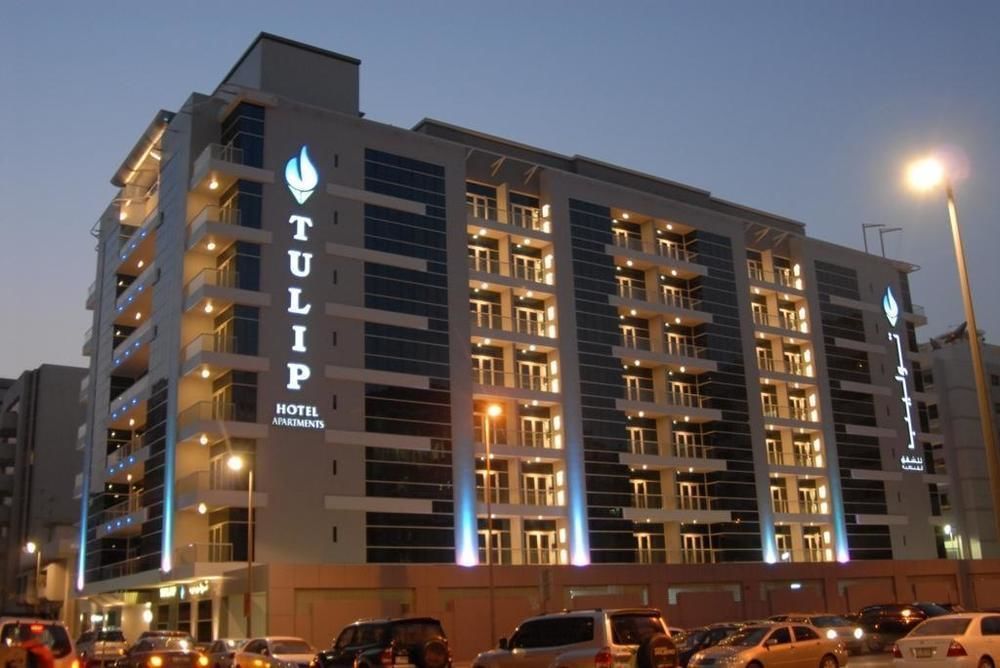Tulip Hotel Apartments Dubai Exterior foto